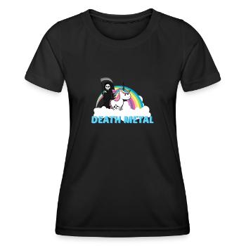 Funny Death Metal Shirt Gift Bet Lost - Women's Functional T-Shirt - black - Front - AI Model Female 172 light (172cm)