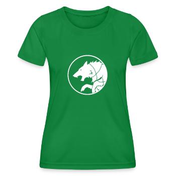 Fenrir Wolf Walhalla Nordic say Odin Thor - Women's Functional T-Shirt - kelly green - Front - AI Model Female 172 dark (172cm)