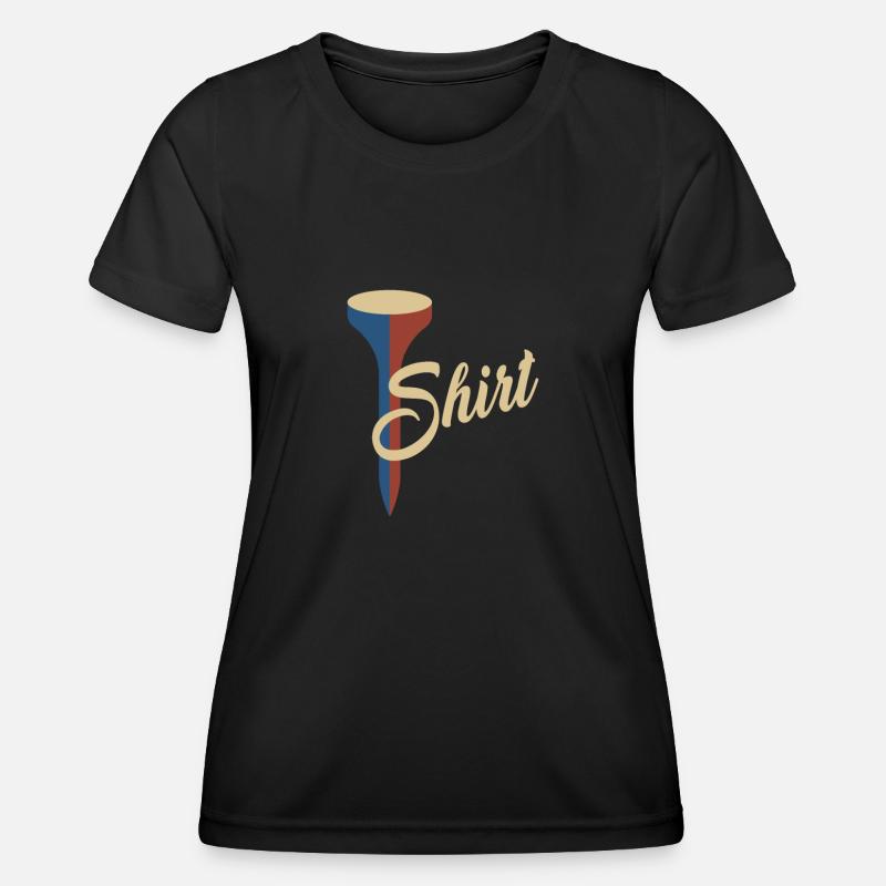 Golf Funny Golf Design - Women's Functional T-Shirt - black