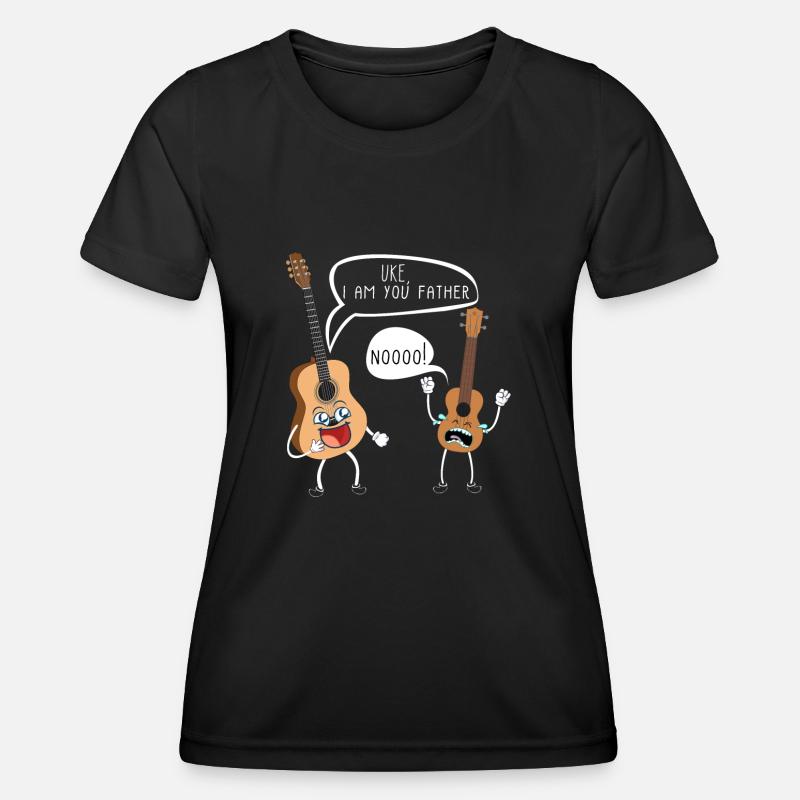 Uke I am your father guitar gift - Women's Functional T-Shirt - black