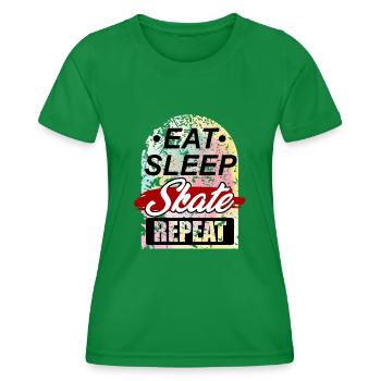 Tableau périodique - T-shirt sport Femme - vert - Devant - AI Model Female 172 dark (172cm)
