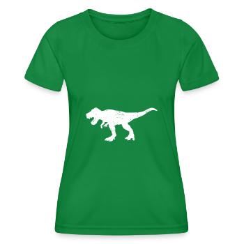 T-Rex - Women's Functional T-Shirt - kelly green - Front - AI Model Female 172 dark (172cm)