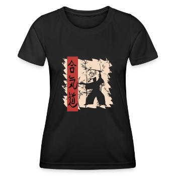 Japanese martial arts - Women's Functional T-Shirt - black - Front - AI Model Female 172 light (172cm)