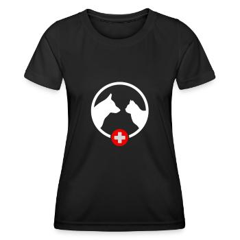 Tierarzt - Frauen Funktions-T-Shirt - Schwarz - Vorne - AI Model Female 172 light (172cm)