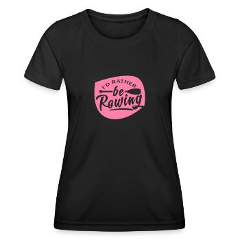 Rameur aviron aviron aviron aviron - T-shirt sport Femme - noir - Devant - AI Model Female 172 light (172cm)