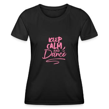 Danse - T-shirt sport Femme - noir - Devant - AI Model Female 172 light (172cm)