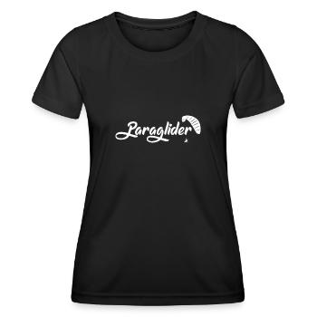 Gleitschirmflieger Flug Paragliden Paraglide Pilot - Frauen Funktions-T-Shirt - Schwarz - Vorne - AI Model Female 172 light (172cm)