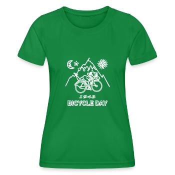 LSD Albert Hofmann Bicycle Day Acid - T-shirt sport Femme - vert - Devant - AI Model Female 172 dark (172cm)