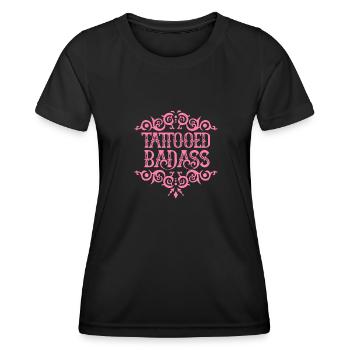 Tatouage - T-shirt sport Femme - noir - Devant - AI Model Female 172 light (172cm)