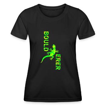 bouldering - T-shirt sport Femme - noir - Devant - AI Model Female 172 light (172cm)
