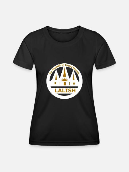 Ezidi Lalish Yezide Tausi Melek - Frauen Funktions-T-Shirt - Schwarz