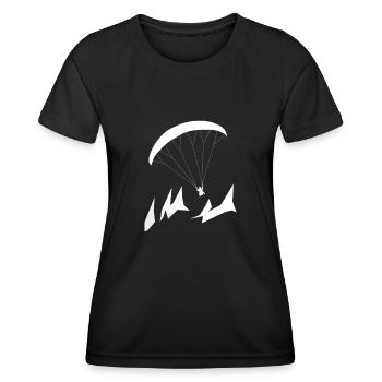 Parapente Parapente Alpes - T-shirt sport Femme - noir - Devant - AI Model Female 172 light (172cm)