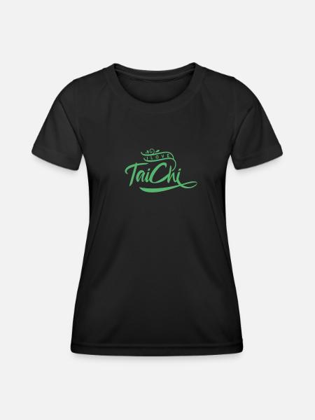 Ich liebe Tai Chi - Frauen Funktions-T-Shirt - Schwarz
