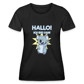 Liam - Frauen Funktions-T-Shirt - Schwarz - Vorne - AI Model Female 172 light (172cm)