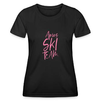 Apres Ski Party Team - Frauen Funktions-T-Shirt - Schwarz - Vorne - AI Model Female 172 light (172cm)