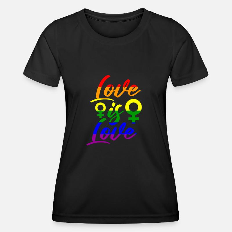 Lesbianism - Women's Functional T-Shirt - black
