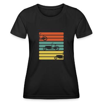Fahrradkurier Fahrrad Cargo vélo vélo - T-shirt sport Femme - noir - Devant - AI Model Female 172 light (172cm)