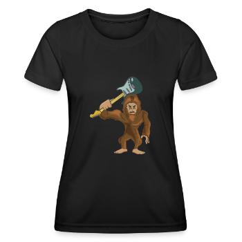 guitarist - Women's Functional T-Shirt - black - Front - AI Model Female 172 light (172cm)
