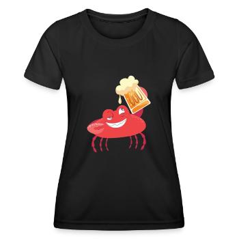 Krabbe - Frauen Funktions-T-Shirt - Schwarz - Vorne - AI Model Female 172 light (172cm)
