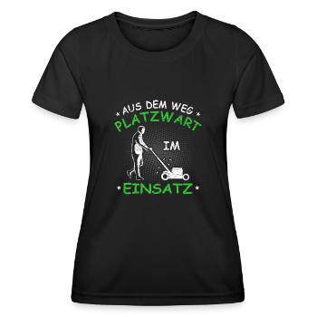 Platzwart Geschenkidee - Frauen Funktions-T-Shirt - Schwarz - Vorne - AI Model Female 172 light (172cm)
