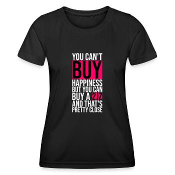 You can't buy happines but you can buy a 2JZ - Women's Functional T-Shirt - black - Front - AI Model Female 172 light (172cm)