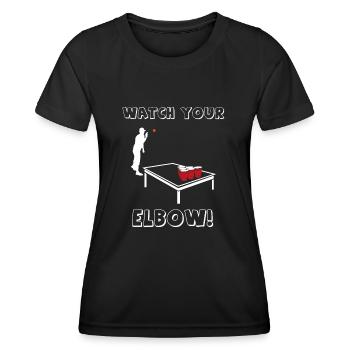 Beerpong beer pong party drinking game festival celebration - Women's Functional T-Shirt - black - Front - AI Model Female 172 light (172cm)