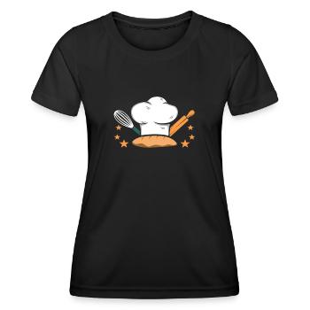 baker - Women's Functional T-Shirt - black - Front - AI Model Female 172 light (172cm)