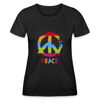 Positive vibration T-shirt. - Women's Functional T-Shirt - black - Front - AI Model Female 172 light (172cm)