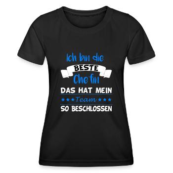 Beste Chefin Team Führungskraft Geschenl - Frauen Funktions-T-Shirt - Schwarz - Vorne - AI Model Female 172 light (172cm)