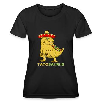 Tacosaurus Cinco de Mayo Fun For Kids Funny Taco D - Women's Functional T-Shirt - black - Front - AI Model Female 172 light (172cm)