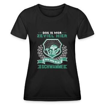 Erzgebirge Schwamme - Frauen Funktions-T-Shirt - Schwarz - Vorne - AI Model Female 172 light (172cm)