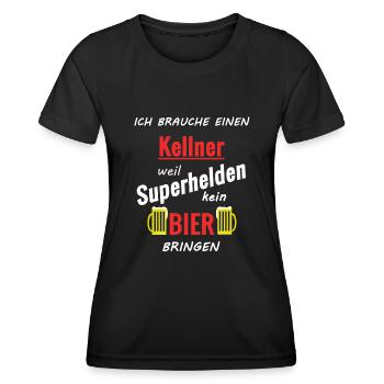 Cooler Spruch - Frauen Funktions-T-Shirt - Schwarz - Vorne - AI Model Female 172 light (172cm)