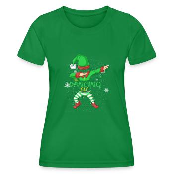 elfe dansant - T-shirt sport Femme - vert - Devant - AI Model Female 172 dark (172cm)