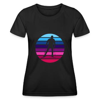 Ski de fond Skieurs de fond - T-shirt sport Femme - noir - Devant - AI Model Female 172 light (172cm)