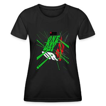 Ein Tag an dem Sie stolz sind - Frauen Funktions-T-Shirt - Schwarz - Vorne - AI Model Female 172 light (172cm)