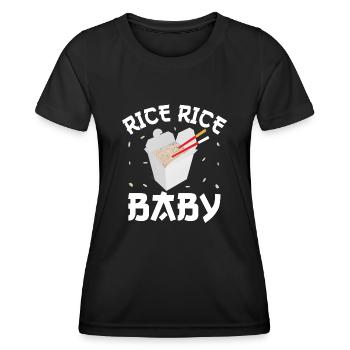Rice Rice Baby - Women's Functional T-Shirt - black - Front - AI Model Female 172 light (172cm)