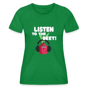 Écoutez le lit! - T-shirt sport Femme - vert - Devant - AI Model Female 172 dark (172cm)