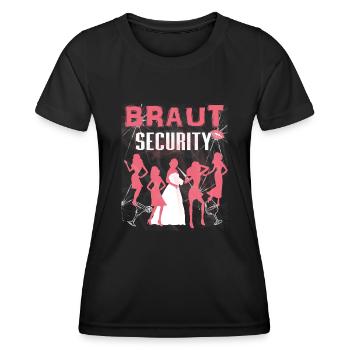 Bridal Security - Women's Functional T-Shirt - black - Front - AI Model Female 172 light (172cm)