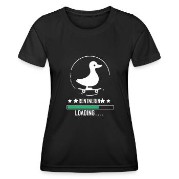 Rentnerin Pension Ruhestand Geschenk Für Damen - Women's Functional T-Shirt - black - Front - AI Model Female 172 light (172cm)