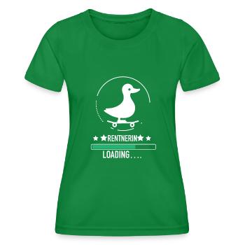Rentnerin Pension Ruhestand Geschenk Für Damen - Women's Functional T-Shirt - kelly green - Front - AI Model Female 172 dark (172cm)