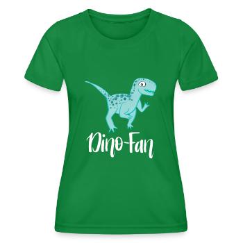 Dino Fan - T-shirt sport Femme - vert - Devant - AI Model Female 172 dark (172cm)