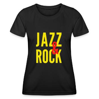 JAZZ et ROCK - T-shirt sport Femme - noir - Devant - AI Model Female 172 light (172cm)