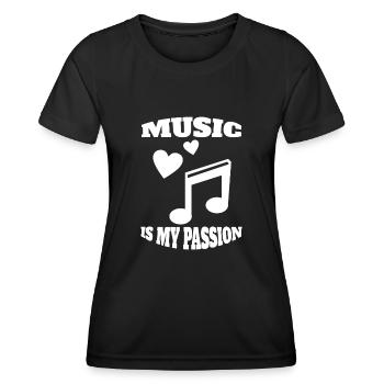 Musik Music Musiker Musiklehrer Spruch Musizieren - Frauen Funktions-T-Shirt - Schwarz - Vorne - AI Model Female 172 light (172cm)