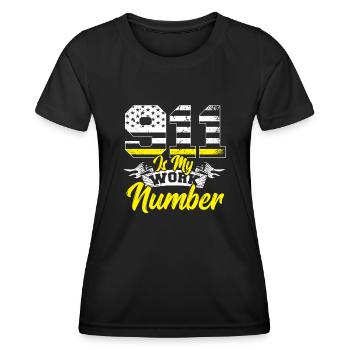 Notruf Disponent Notfall lustiger-Disponent Fe - Frauen Funktions-T-Shirt - Schwarz - Vorne - AI Model Female 172 light (172cm)
