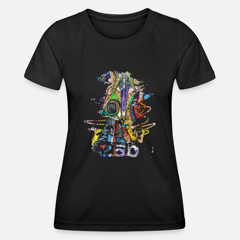 Graffiti Kunst Graffiti Stil Graffiti Splash - Frauen Funktions-T-Shirt - Schwarz