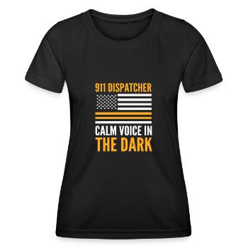 Notruf Disponent Notfall Ersthelfer Notfall-Di - Frauen Funktions-T-Shirt - Schwarz - Vorne - AI Model Female 172 light (172cm)