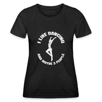 Dancing Sport Gift Dance Sport Hobby Dancer - Women's Functional T-Shirt - black - Front - AI Model Female 172 light (172cm)