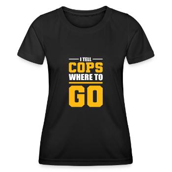 Notruf Disponent Notfall Telefon Unfall Dispon - Frauen Funktions-T-Shirt - Schwarz - Vorne - AI Model Female 172 light (172cm)