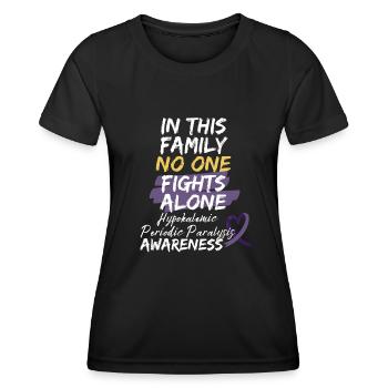 Krieger Hypokaliämische periodische Lähmung Bewusstsein - Frauen Funktions-T-Shirt - Schwarz - Vorne - AI Model Female 172 light (172cm)