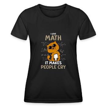 Mathematik Geometrie - Algebra Gymnasium Mathe - Frauen Funktions-T-Shirt - Schwarz - Vorne - AI Model Female 172 light (172cm)